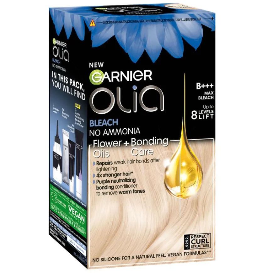 Olia Permanent Hair Color B+++ Max Bleach 1pcs