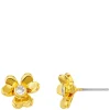 Orelia Floral Clover Stud Earrings
