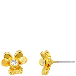 Orelia Floral Clover Stud Earrings