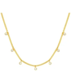 Orelia Multi Crystal Drop Necklace