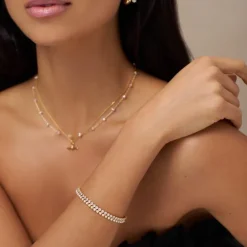 Orelia Pearl Tennis Bracelet