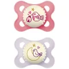 Original Night 0-6m Silk Teat Pink 2pcs