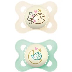 Original Night 0-6m Silk Teat Neutral 2pcs