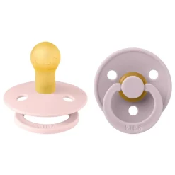 Pacifier Colour Latex Blossom/Dusky Lilac Size 1 2pcs