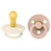 Pacifier Colour Latex Ivory/Blush Size 2 2pcs