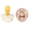 Pacifier Colour Latex Ivory/Blush Size 3 2pcs