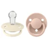 Pacifier De Lux Silicone Ivory/Blush Onesize 2pcs