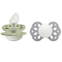 Pacifier Infinity Anatomical Silicone Sage Glow/Cloud Glow Size 2 2pcs