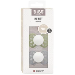 Pacifier Infinity Anatomical Silicone Sage Glow/Cloud Glow Size 2 2pcs