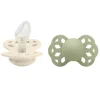 Pacifier Infinity Anatomical Silicone Ivory/Sage Size 2 2pcs