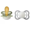 Pacifier Supreme Latex Sage Glow/Cloud Glow Size 2 2pcs