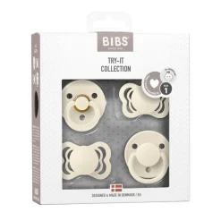Pacifiers Try It Collection Ivory Size 1 4pcs
