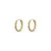 Palma Earring Plain Gold 14mm