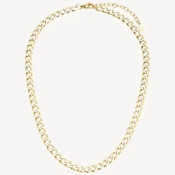 Panzer Necklace Gold Plated 42cm