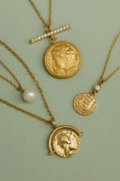 Pearl & Medallion 2-Row Necklace