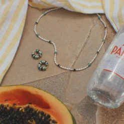 Pearl & Stone Beaded Necklace