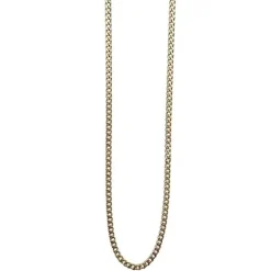 Plain Chain Necklace Gold 40cm