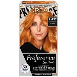 Préférence Vivid Colours Permanent Color For Normal Hair 7.432 Copper