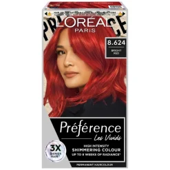 Préférence Vivid Colours Permanent Color For Normal Hair 8.624 Bright Red