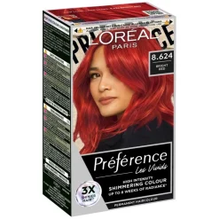 Préférence Vivid Colours Permanent Color For Normal Hair 8.624 Bright Red