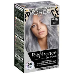 Préférence Vivid Colours Permanent Color For Normal Hair 10.112 Silver Grey