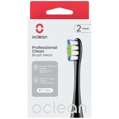 Professional Clean Brush Head Black 2pcs