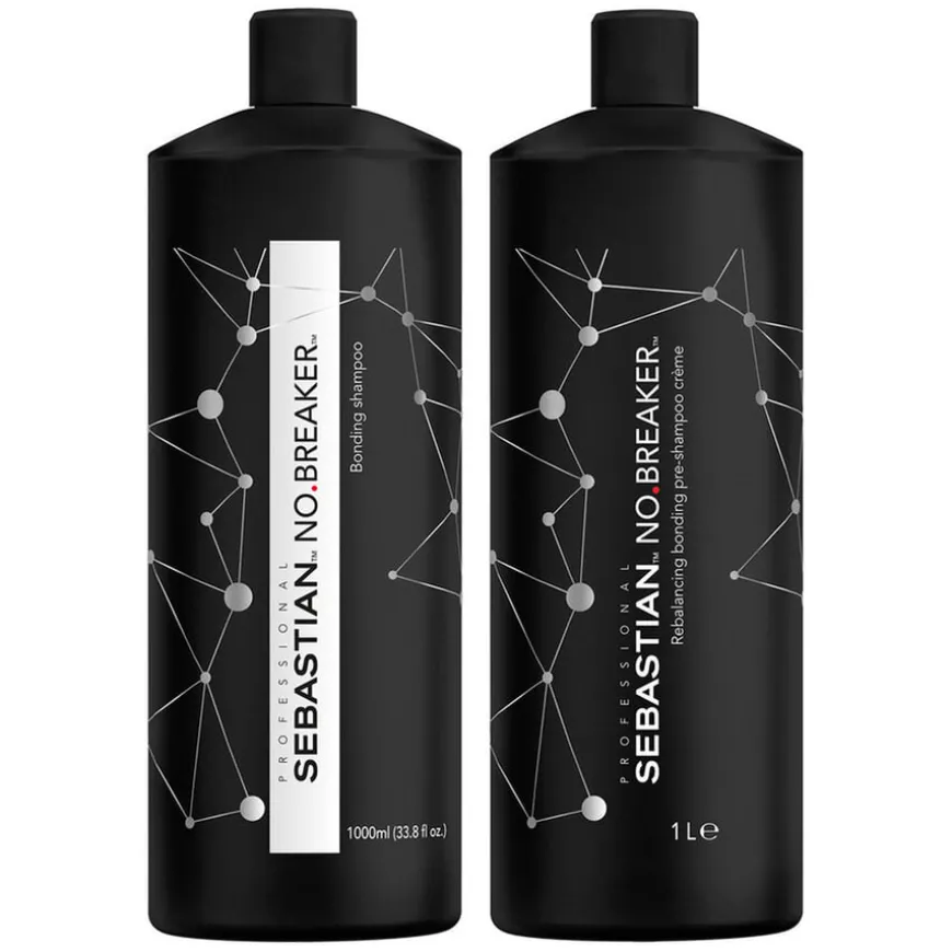 Professional No.Breaker Rebalancing Pre-Shampoo Crème 1000ml + No.Breaker Bonding Shampoo 1000ml