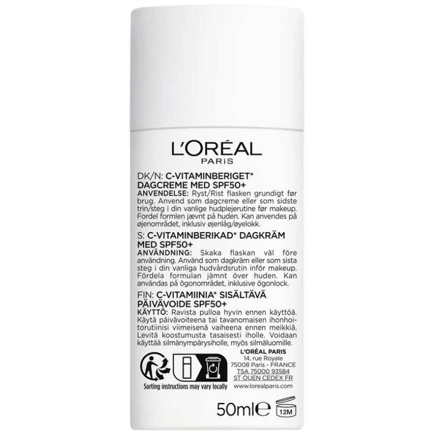 Revitalift Clinical Daily Moisturizing Fluid SPF50 50ml