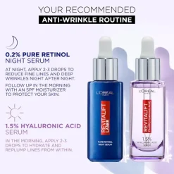 Revitalift Filler 1,5% Hyaluronic Acid Serum + Revitalift Laser Pure Retinol Night Serum
