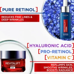 Revitalift Laser Day Cream + L'Oréal Paris Revitalift Laser Pure Retinol Night Serum