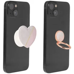 Ringholder og Heart Pop til mobil - Hvit