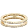 Rio Double Stone Ring Gold Clear S