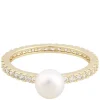 Rio Small Pearl Ring Gold White L