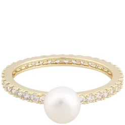 Rio Small Pearl Ring Gold White S