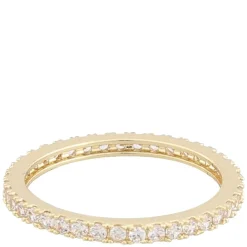 Rio Thin Stone Ring Gold Clear S