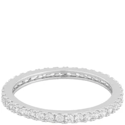 Rio Thin Stone Ring Silver Clear S