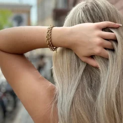 Rope Bracelet Gold Plated 17cm