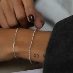 Rope Chain Bracelet Silver