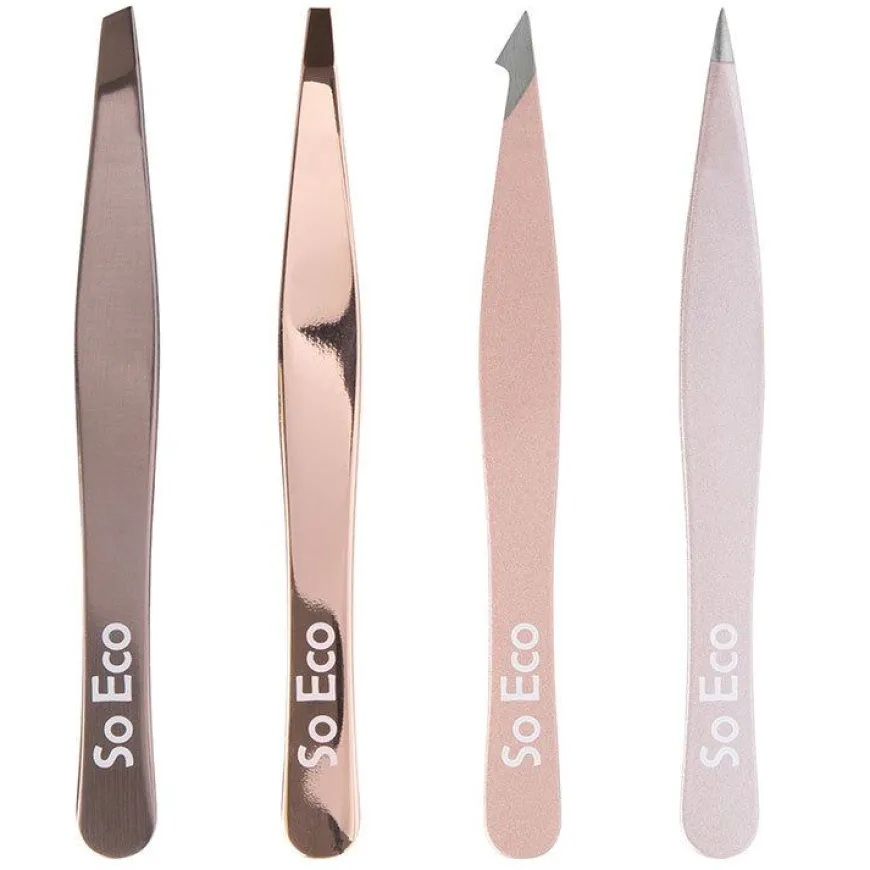 Rose Gold Tweezer Set