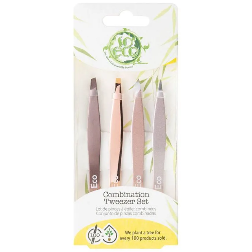 Rose Gold Tweezer Set