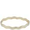 Row Oval Bracelet Plain Gold Onesize