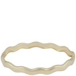 Row Oval Bracelet Plain Gold Onesize