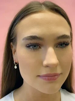 Rue Ring Earring Plain Gold 14,5mm