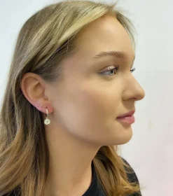 Rue Ring Earring Plain Gold 14,5mm