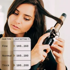 Salon Long-Lasting Curls Rose Gold Curling Iron