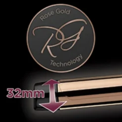 Salon Long-Lasting Curls Rose Gold Curling Iron