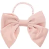 Satin Bow Hair Tie Light Rose