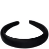 Satin Hair Band Broad Black