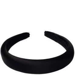 Satin Hair Band Broad Black