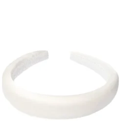 Satin Hair Band Broad Off White